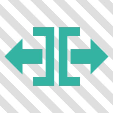 Yatay yöndeki vektör simge bölmek