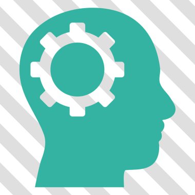 Akıl dişli vektör simgesi