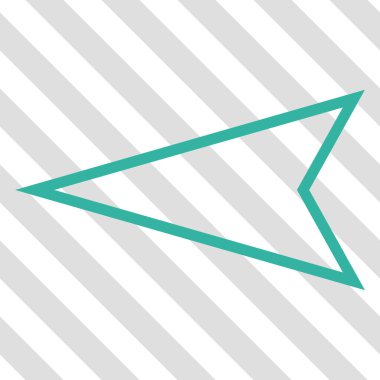 İşaretçi sol vektör simgesi