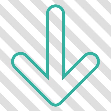 Vektör simgesi aşağı yönlü ok