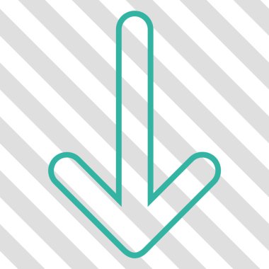 Vektör simgesi aşağı yönlü ok