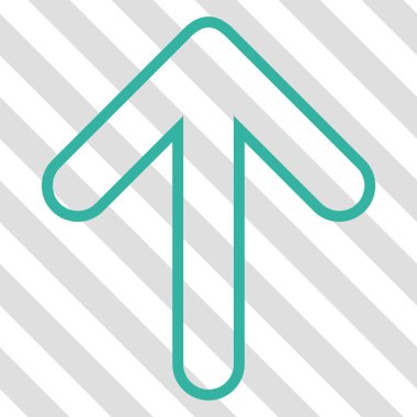 Vektör simge yukarı yönlü ok