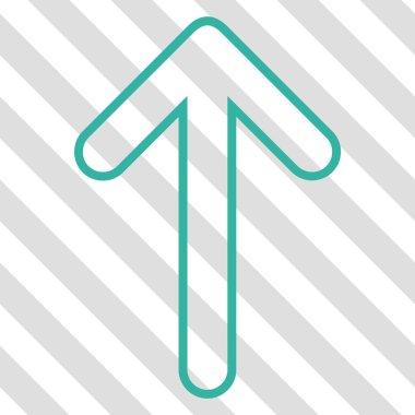 Vektör simge yukarı yönlü ok