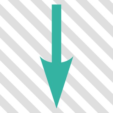 Vektör simgesi aşağı ok keskin