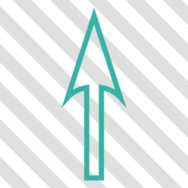 Vektör simge yukarı ok keskin