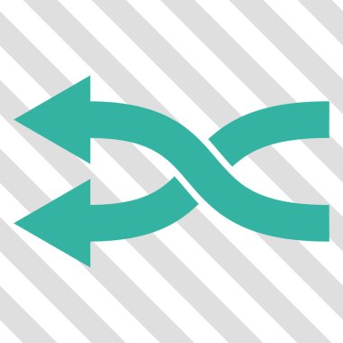 Shuffle oklar sol vektör simgesi