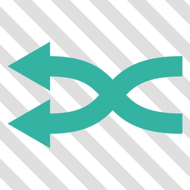 Shuffle oklar sol vektör simgesi