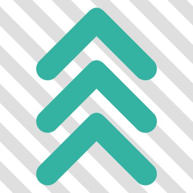 Vektör simge yukarı çift ok ucu