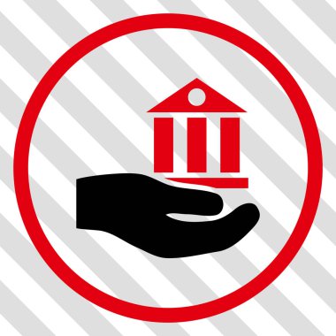 Banka hizmet vektör simgesi