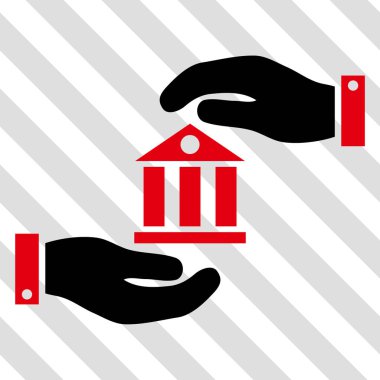 Banka hizmet vektör simgesi