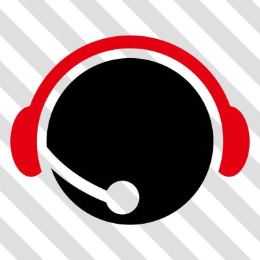 Çağrı merkezi operatör vektör simgesi