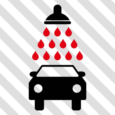 Araba duş vektör simgesi