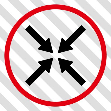 Merkezi okları vektör simgesi