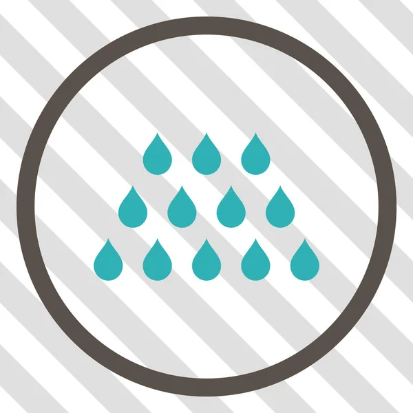 Gotas Vector Icono — Vector de stock