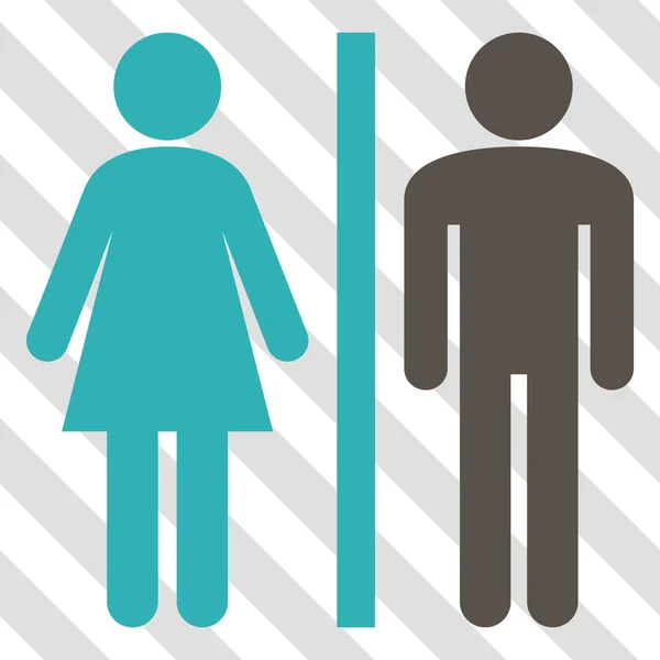 WC personnes icône vectorielle — Image vectorielle