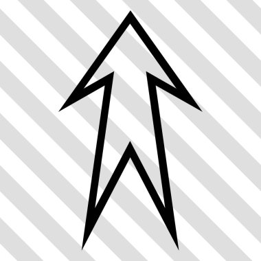 Yukarı Oklu Vektör Simgesi