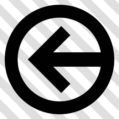 Yön sol vektör simgesi