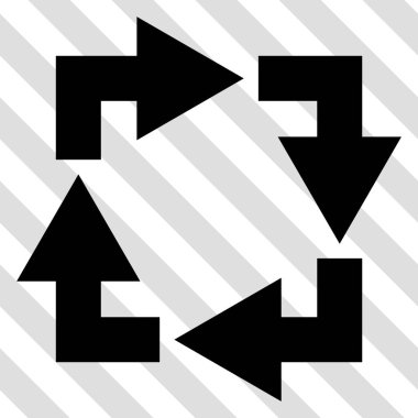 geri dönüşüm vektör simgesi