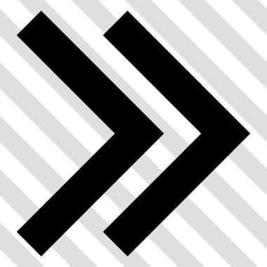 Üst karakter doğru vektör simgesi