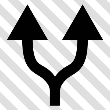 Vektör simge yukarı okları bölme