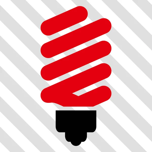 Fluorescent Bulb Vector Icon — Stock Vector