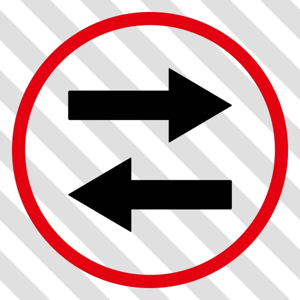 Horizontal Flip Arrows Vector Icon — Stock Vector