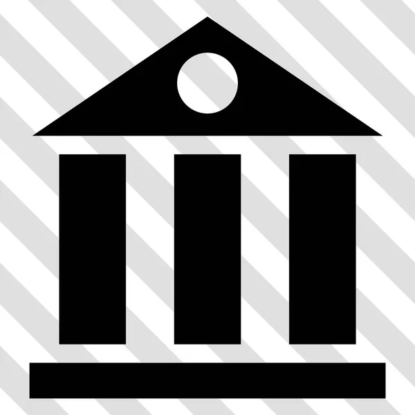 Banco edifício vetor ícone —  Vetores de Stock