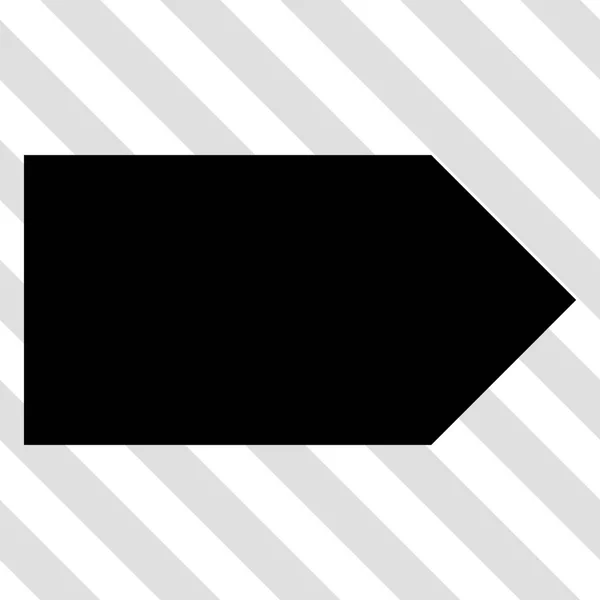 Icône vectorielle droite de direction — Image vectorielle