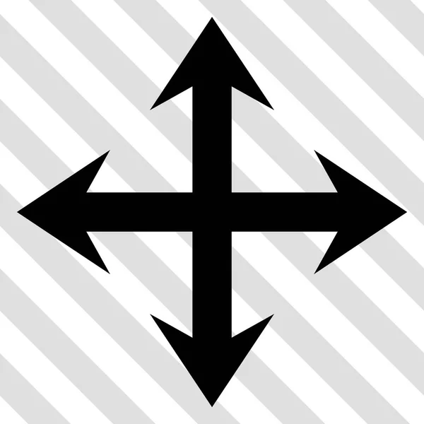 Ampliar Flechas Vector Icono — Archivo Imágenes Vectoriales