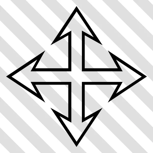 Expandera pilar vektor symbol — Stock vektor