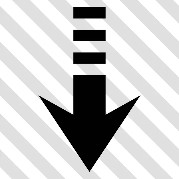 Invia giù l'icona vettoriale — Vettoriale Stock