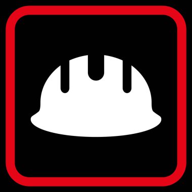 Oluşturucu işçisi vektör simgesi bir çerçeve içinde