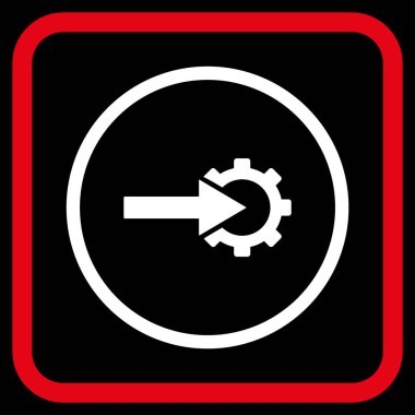 COG Tümleştirme vektör simgesi bir çerçeve içinde