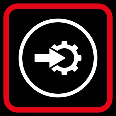 COG Tümleştirme vektör simgesi bir çerçeve içinde