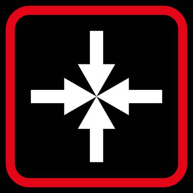 Oklar vektör simgesi bir çerçeve içinde sıkıştırmak