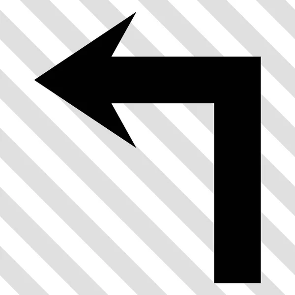 Gire a la izquierda Vector icono — Vector de stock