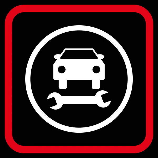 Vector de reparación de coche icono en un marco — Vector de stock