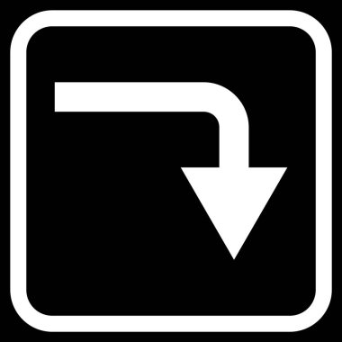 Vektör simgesi bir çerçeve içinde geri çevirmek