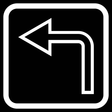 Sol vektör simge bir çerçevede açmak