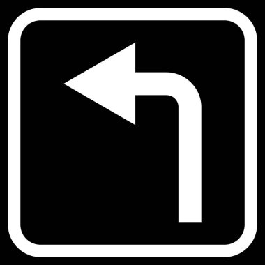 Sol vektör simge bir çerçevede açmak