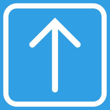 Vektör simgesi bir çerçeve içinde yukarı ok