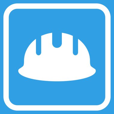 Oluşturucu işçisi vektör simgesi bir çerçeve içinde