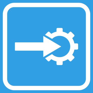 COG Tümleştirme vektör simgesi bir çerçeve içinde