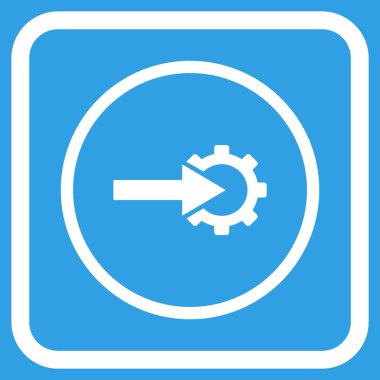 COG Tümleştirme vektör simgesi bir çerçeve içinde