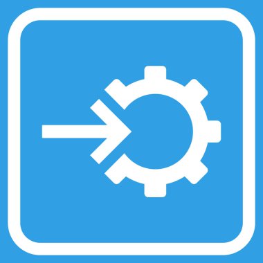 COG Tümleştirme vektör simgesi bir çerçeve içinde