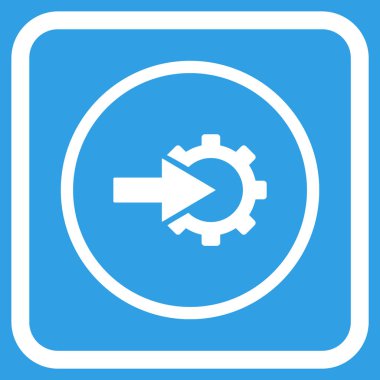 COG Tümleştirme vektör simgesi bir çerçeve içinde