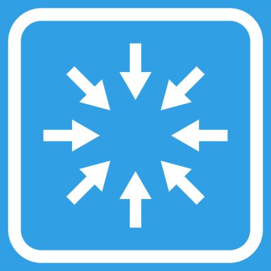 Kompakt oklar bir çerçeve içinde simge vektör