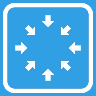 Kompakt oklar bir çerçeve içinde simge vektör