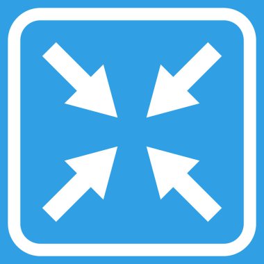 Oklar vektör simgesi bir çerçeve içinde sıkıştırmak