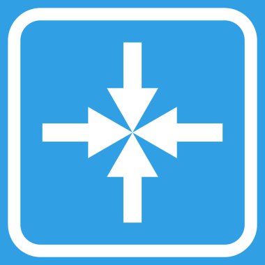 Oklar vektör simgesi bir çerçeve içinde sıkıştırmak